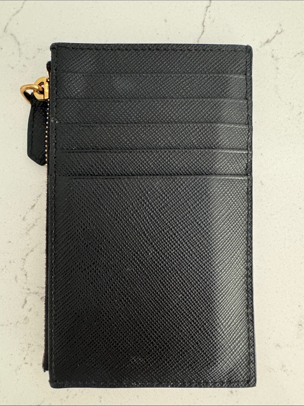 Prada Black Saffiano Leather Card Holder - Picture 5 of 13